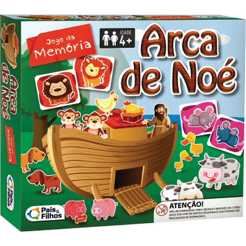 JOGO DA MEMÓRIA ARCA DE NOÉ 40 PEÇAS - PAIS E FILHOS UNIDADE