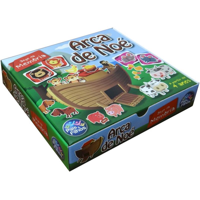 JOGO DA MEMÓRIA ARCA DE NOÉ 40 PEÇAS - PAIS E FILHOS UNIDADE