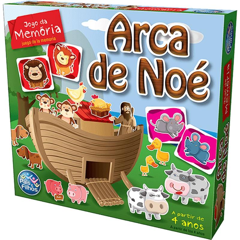 JOGO DA MEMÓRIA ARCA DE NOÉ 40 PEÇAS - PAIS E FILHOS UNIDADE