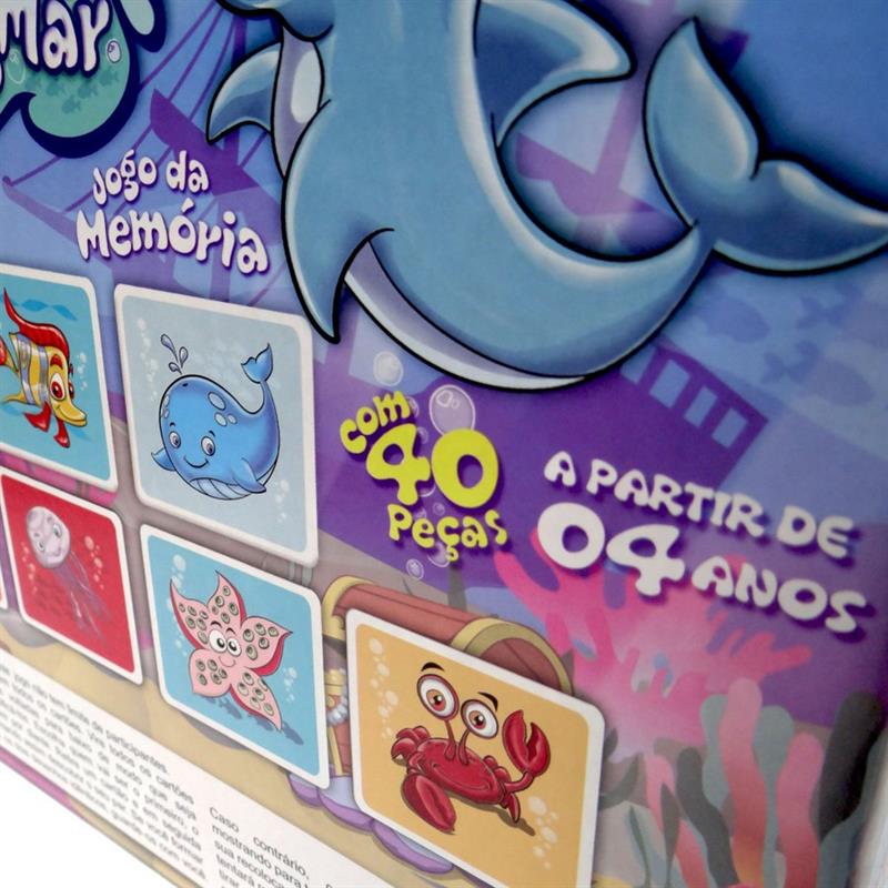 JOGO DA MEMÓRIA FUNDO DO MAR - PAIS E FILHOS UNIDADE