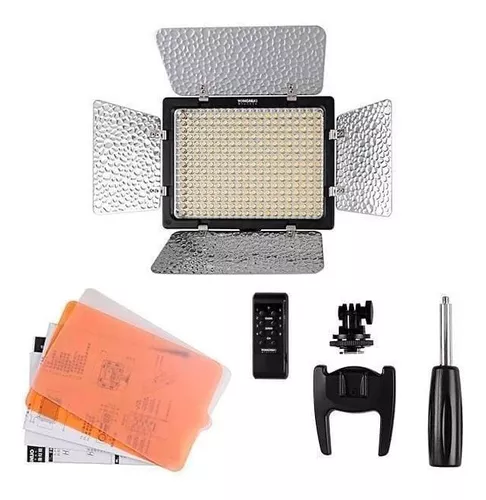 LED YN300 ILL ILUMINADOR LEDS3200-5500K + FONTE + TRIPÉ 2 MT
