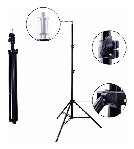 LED YN300 ILL ILUMINADOR LEDS3200-5500K + FONTE + TRIPÉ 2 MT