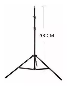 LED YN300 ILL ILUMINADOR LEDS3200-5500K + FONTE + TRIPÉ 2 MT