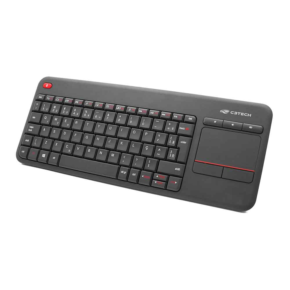 TECLADO S/FIO C/ TOUCHPAD K-WT200BK C3TECH