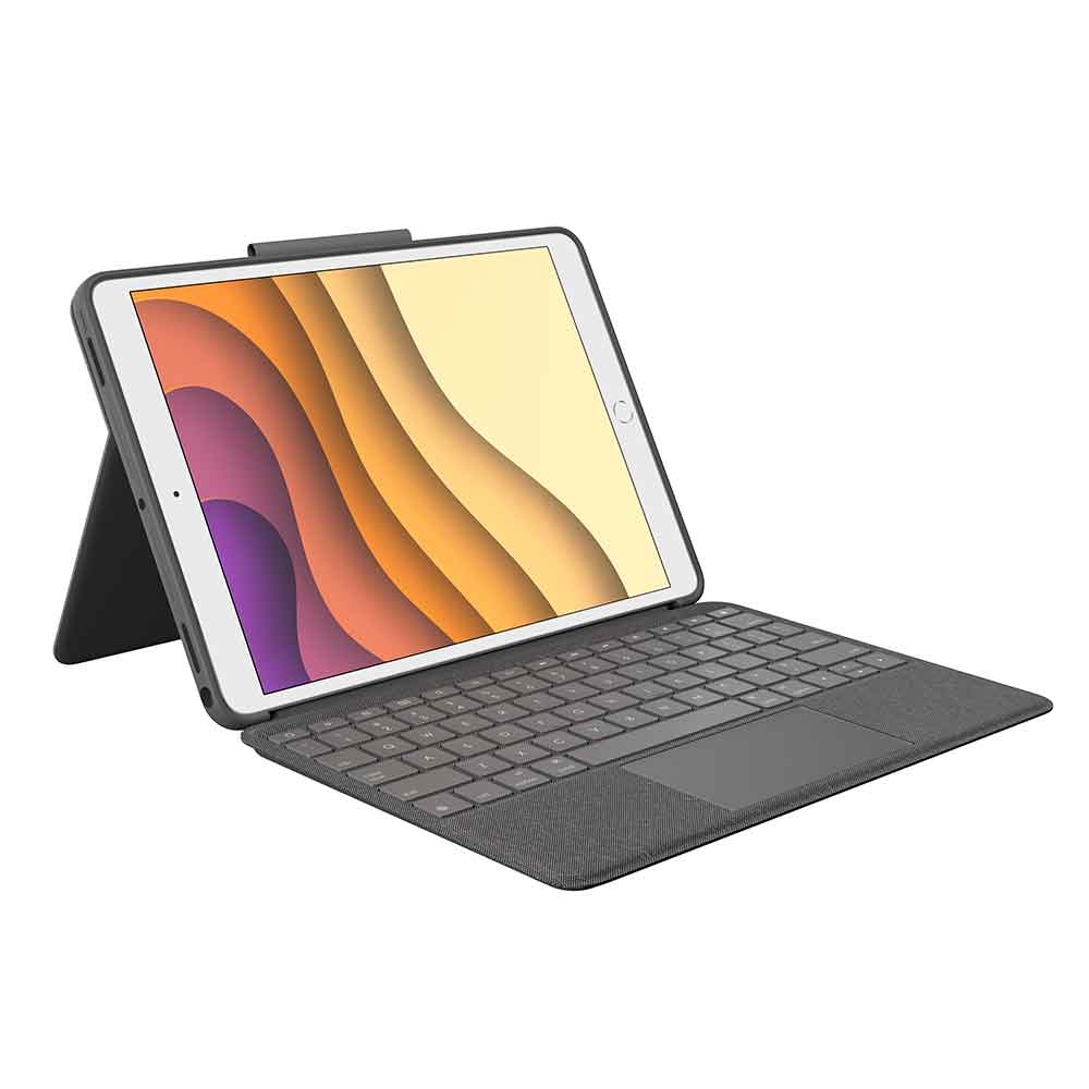 CAPA COM TECLADO LOGITECH COMBO TOUCH P/ IPAD PRO 10,5" 3° GERAÇÃO GRAFITE -920-009610
