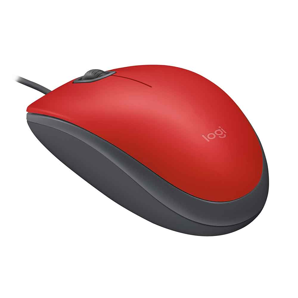 MOUSE LOGITECH M110 SILENT RED C/ FIO - 910-006755