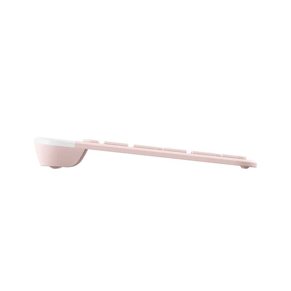 KIT MOUSE E TECLADO LOGITECH SLIM SEM FIO USB MK470 - ROSE