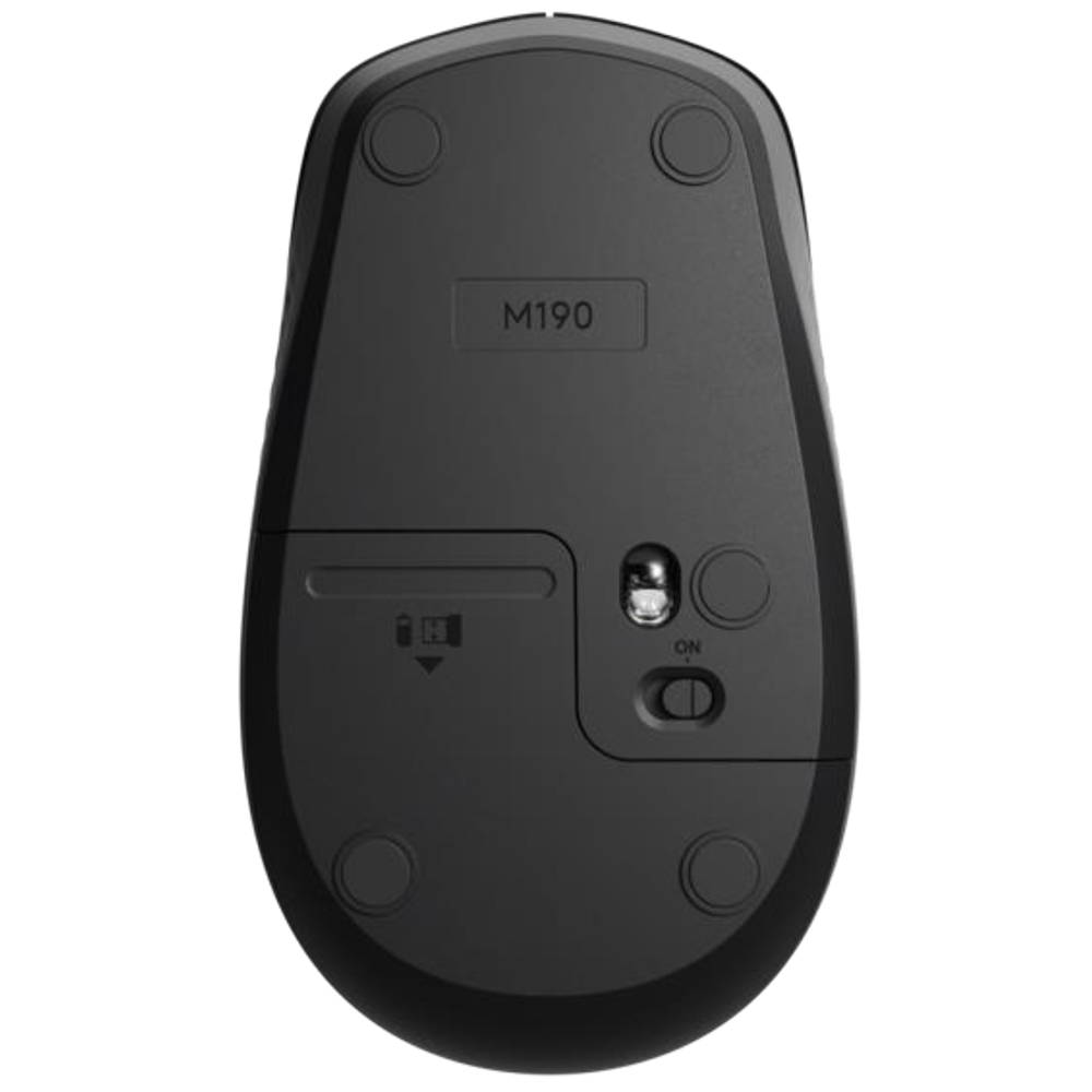 MOUSE LOGITECH M190 SEM FIO CINZA