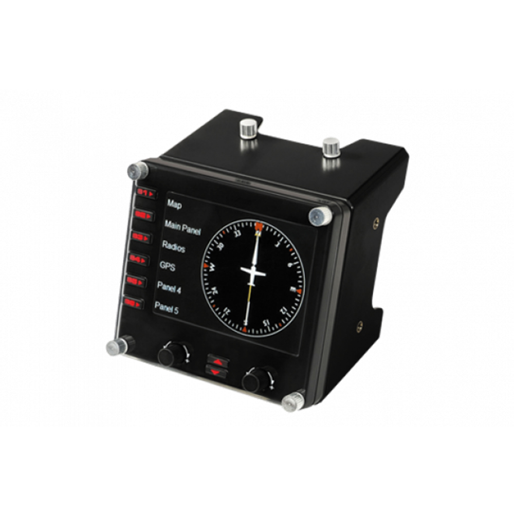 CONTROLE SIMULAÇÃO PROFISSIONAL LOGITECH PAINEL DE INSTRUMENTOS LCD PRETO - 945-000027