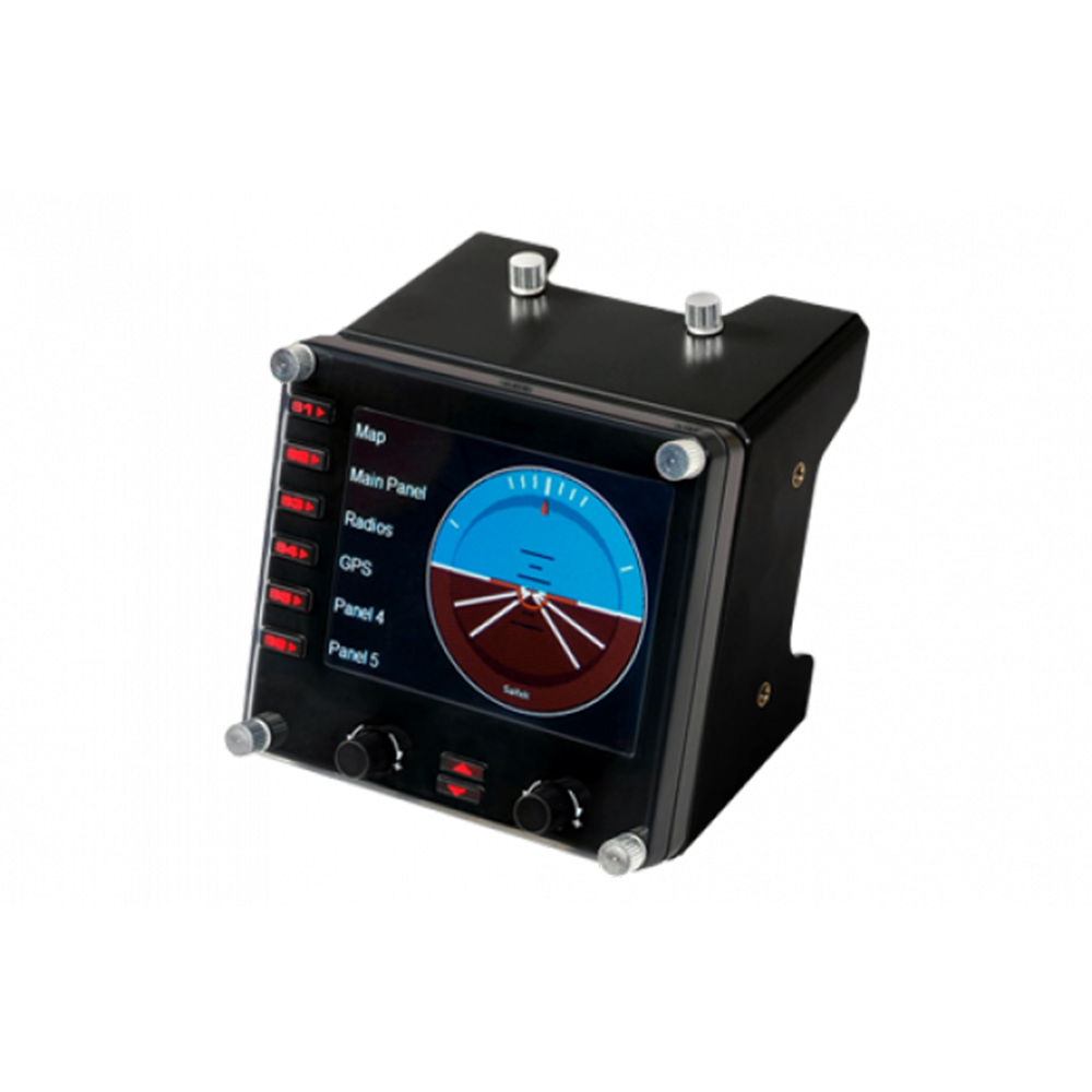 CONTROLE SIMULAÇÃO PROFISSIONAL LOGITECH PAINEL DE INSTRUMENTOS LCD PRETO - 945-000027