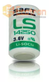 BATERIA DE LITHIUM 3,6V 1/2AA LS14250 SAFT