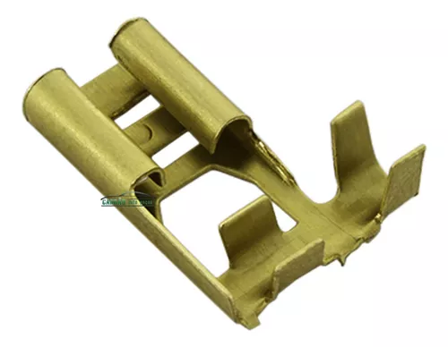 100 TERMINAL CONECTOR BANDEIRA 6,3MM TERMINAL DE CANTO
