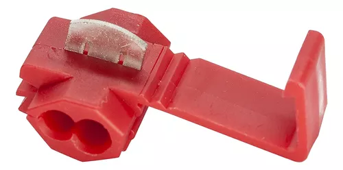 100UN CONECTOR DERIVAÇÃO EMENDA FIOS VERMELHO 0,5 - 1,5MM