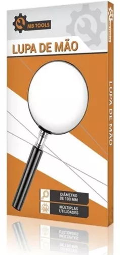 LUPA DE AUMENTO GRANDE LENTE MANUAL 100MM LEITURA ESTÉTICA